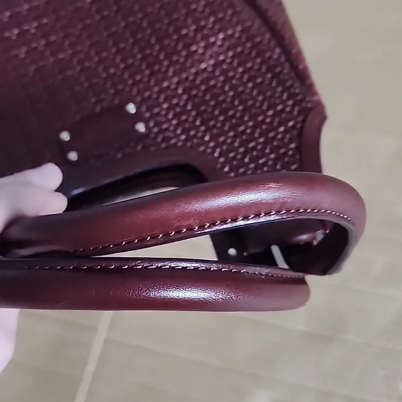 Kate Spade brown leather perforated purse - Picture 7 of 10